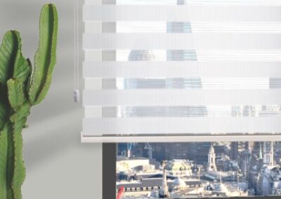 Cortinas blancas semi transparentes