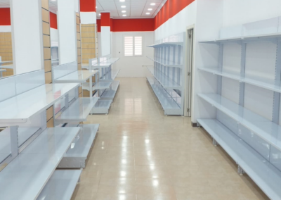 Instalaciones de diversas estanterías para almacenamiento/tienda